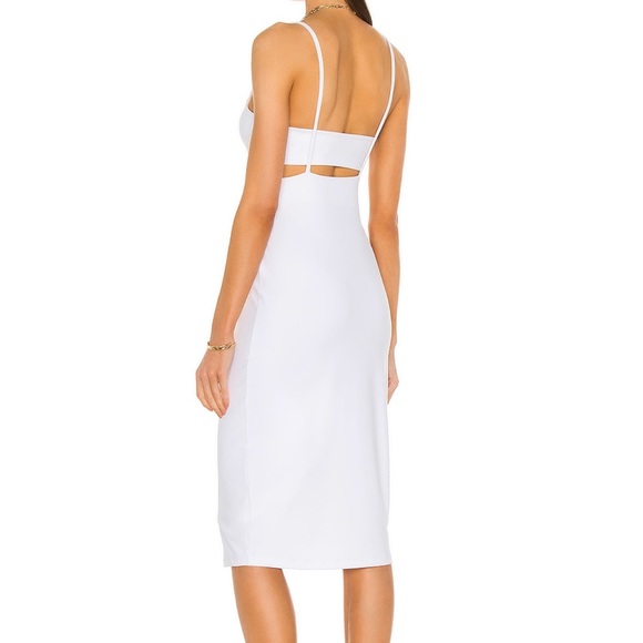 Susana Monaco Cutout Strap Solid Dress - Sugar Small - Picture 3 of 4